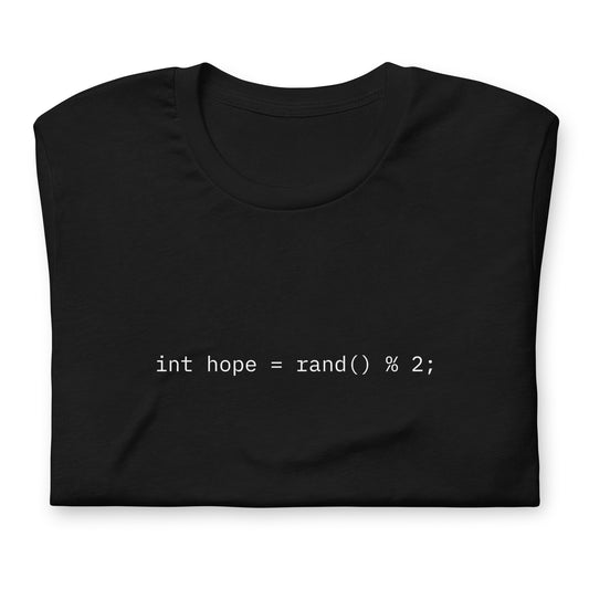 int hope = rand() % 2;