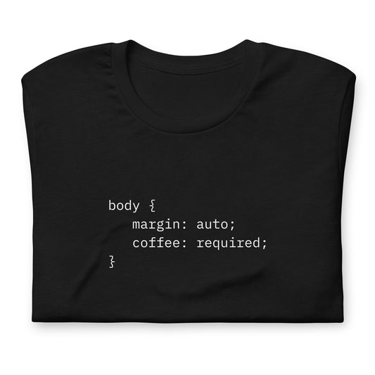 body { margin: auto; coffee: required; }